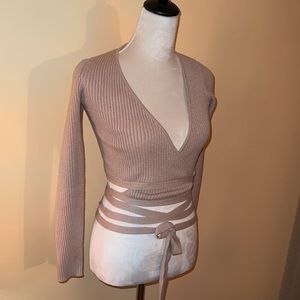 🆕 Women Knit Wraparound Sweater